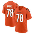 Friene C.Bengals #78 Anthony Munoz Player Orange Home Game Stitched Jerseys