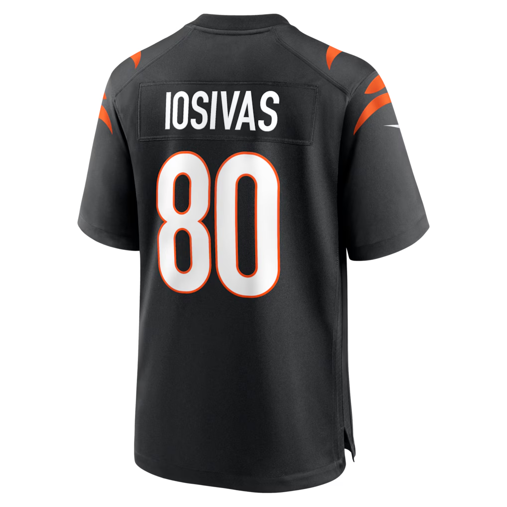Friene C.Bengals #80 Andrei Iosivas Black Team Game Stitched Jerseys