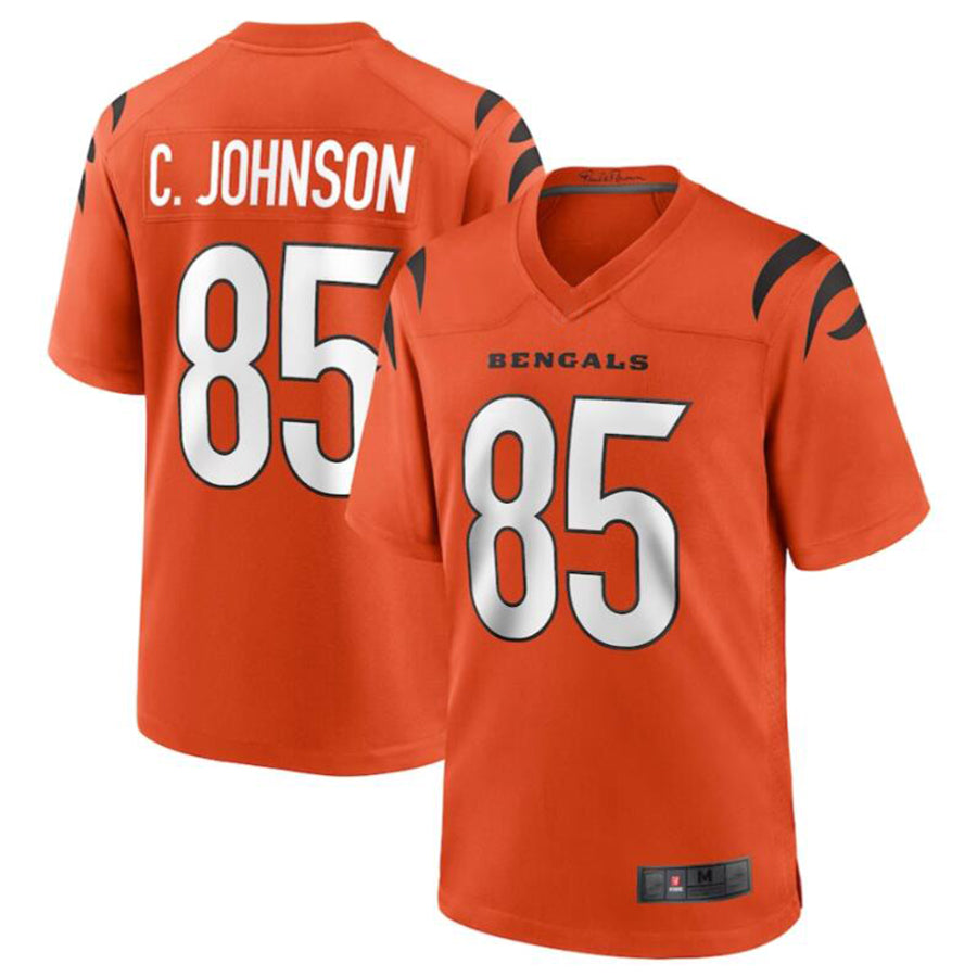 Friene C.Bengals #85 Chad Johnson Orange Retired Player Alternate Game Jersey American Stitched Jerseys