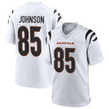 Friene C.Bengals #85 Chad Johnson Player White Home Game Stitched Jerseys