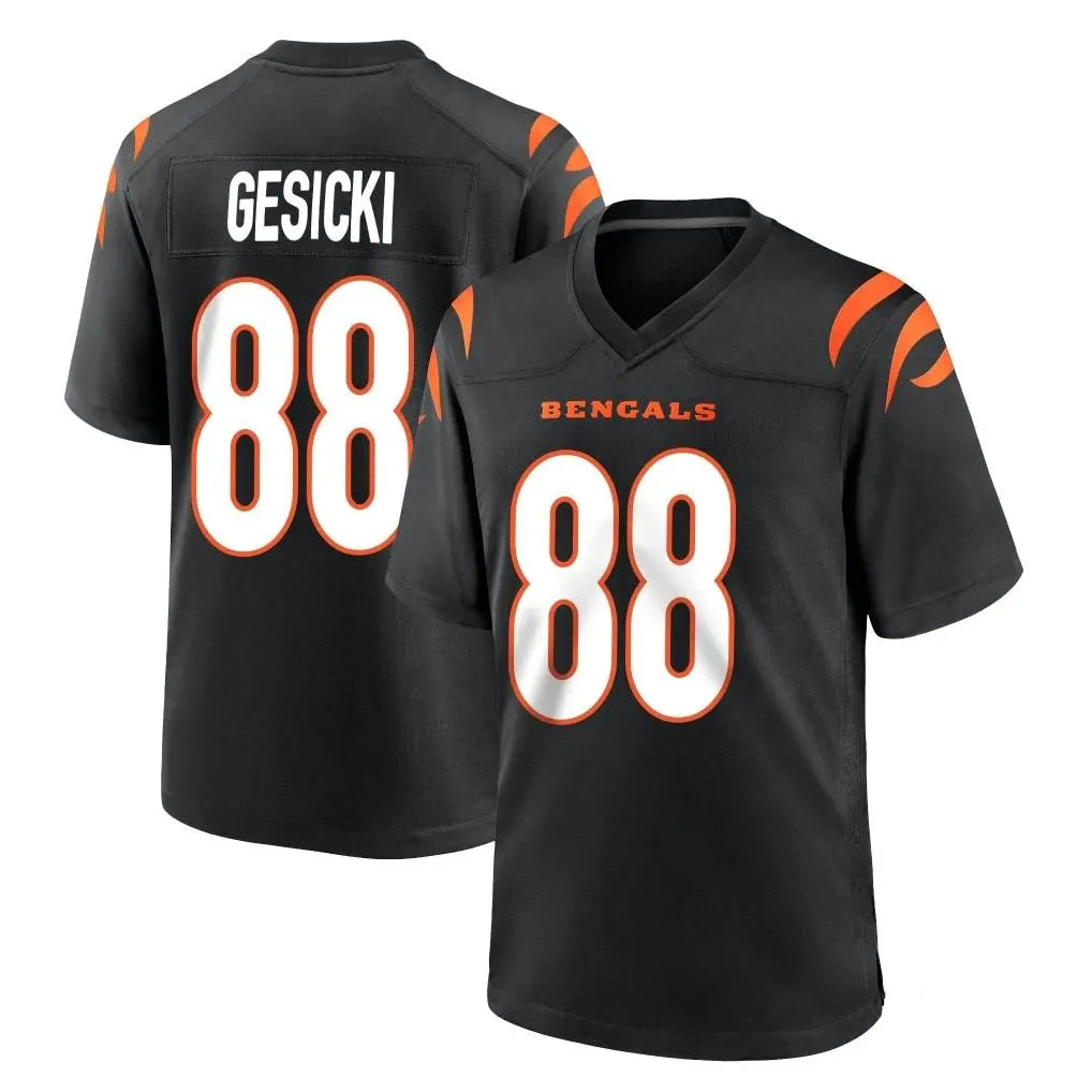 Friene C.Bengals #88 Mike Gesicki Player Black Home Game Stitched Jerseys