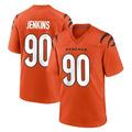 Friene C.Bengals #90 Kris Jenkins Jr Player Orange Home Game Stitched Jerseys