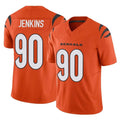 Friene C.Bengals #90 Kris Jenkins Jr Player Orange Vapor F.U.S.E. Limited Home Game Stitched Jerseys