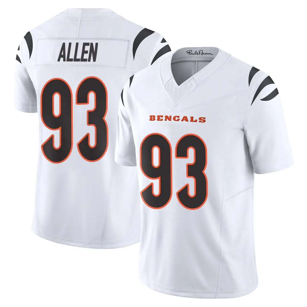 Friene C.Bengals #93 Jonathan Allen Player White Vapor F.U.S.E. Limited Home Game Stitched Jerseys