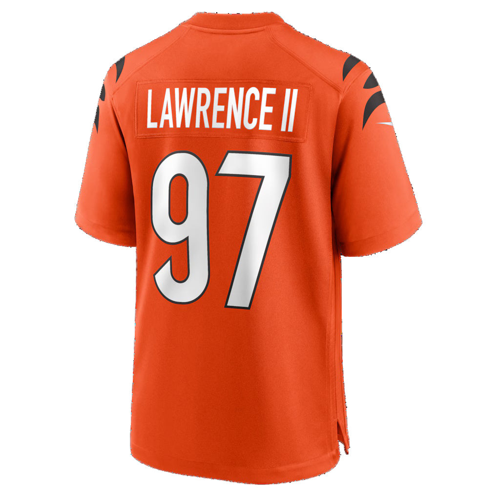 Friene C.Bengals #97 Dexter Lawrence II Orange Game Stitched Jerseys