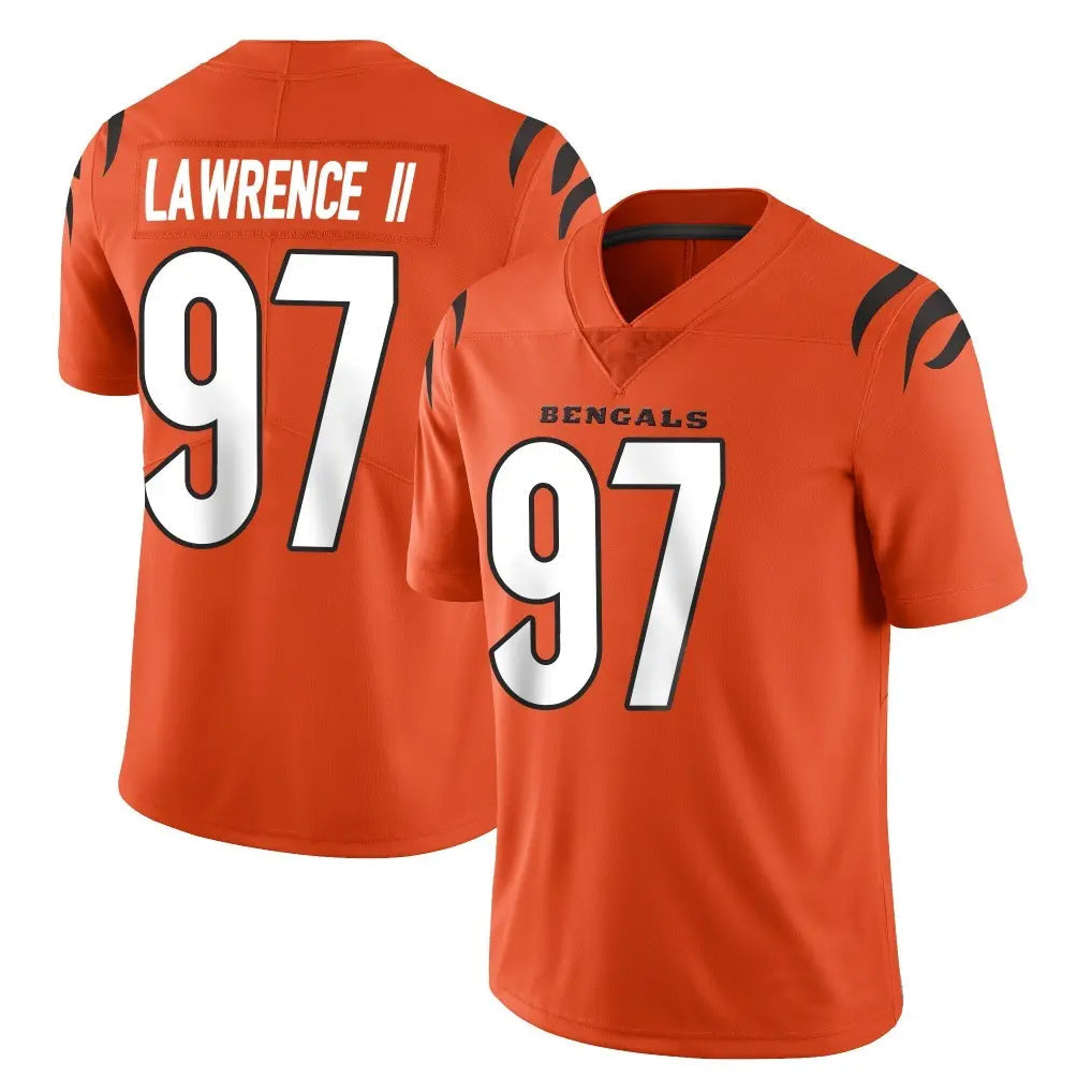 Friene C.Bengals #97 Dexter Lawrence II Player Orange Vapor Untouchable Limited Home Game Stitched Jerseys