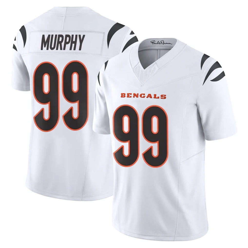 Friene C.Bengals #99 Myles Murphy Player White Vapor F.U.S.E. Limited Home Game Stitched Jerseys