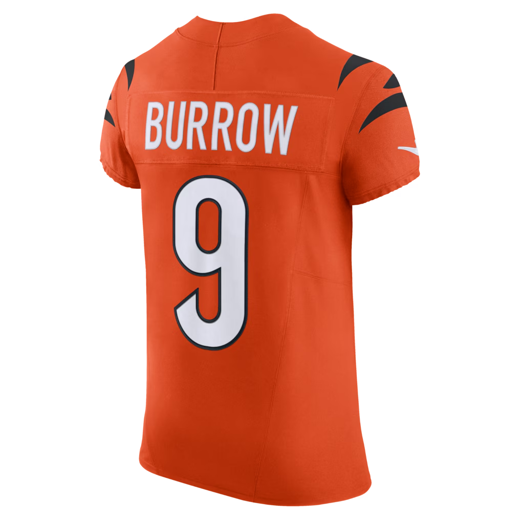 Friene C.Bengals #9 Joe Burrow Orange Team Vapor F.U.S.E. Elite Stitched Jerseys