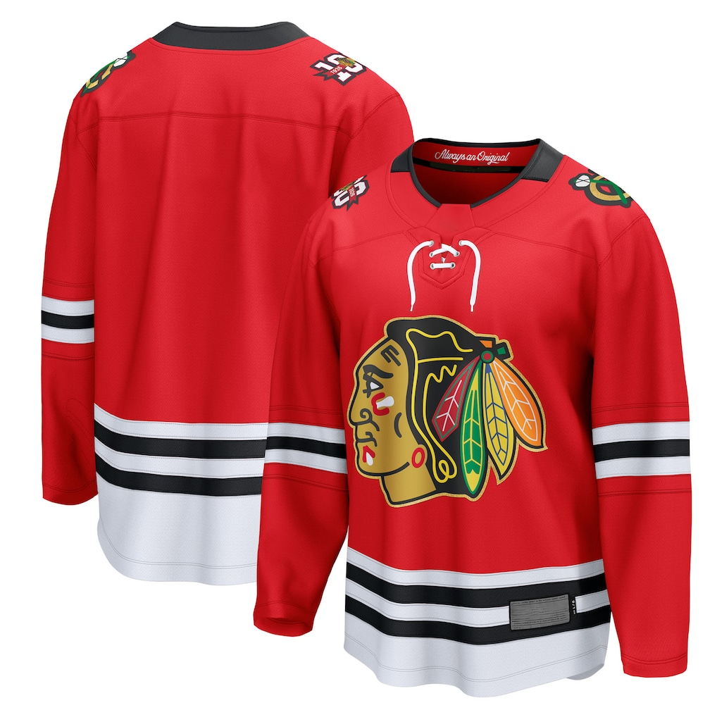 Friene C.Blackhawks Red Centennial Breakaway Jerseys