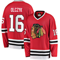 Friene C.Blackhawks #16 Eddie Olczyk Red Premier Breakaway Retired Player Jerseys