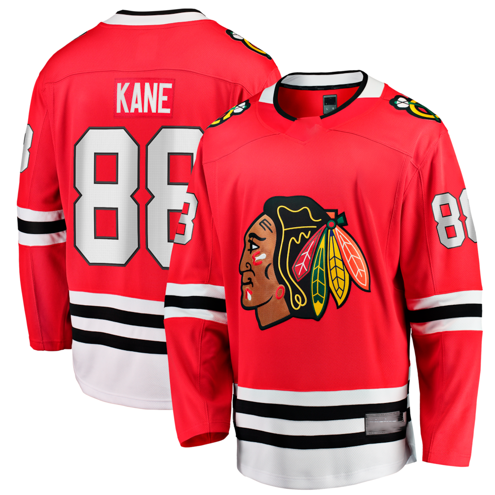 Friene C.Blackhawks #88 Patrick Kane Red Home Breakaway Jerseys