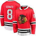 Friene C.Blackhawks #8 Ryan Donato Red Home Breakaway Jerseys