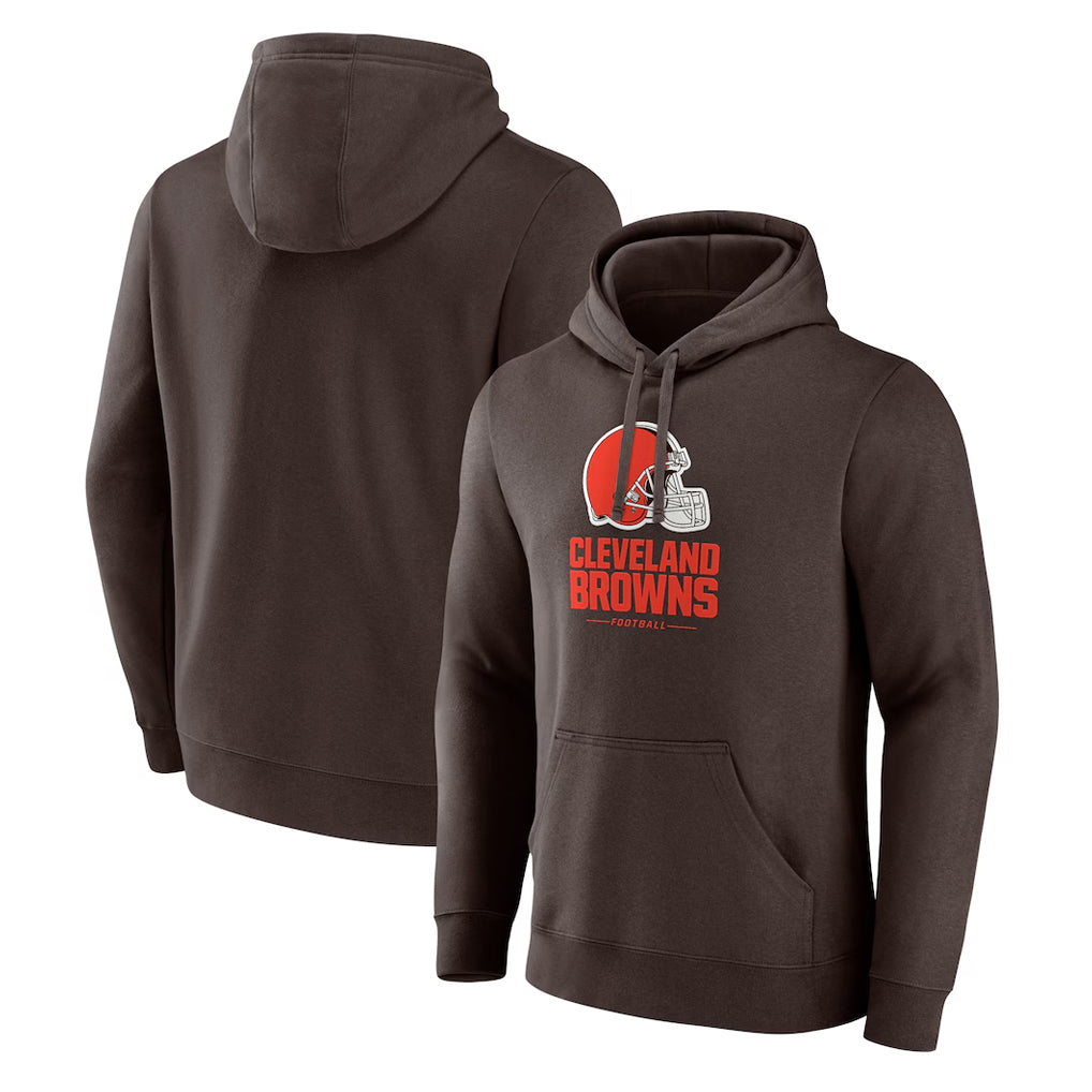 Friene C.Browns Brown Primetime Lockup Pullover Hoodie Blank Player Stitched Jerseys