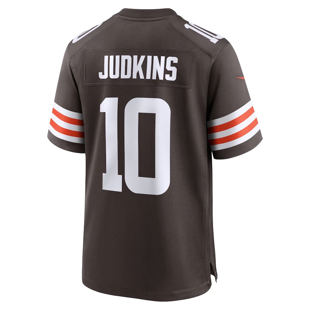 Friene C.Browns #10 Quinshon Judkins Brown 2025 Draft Game Stitched Jerseys