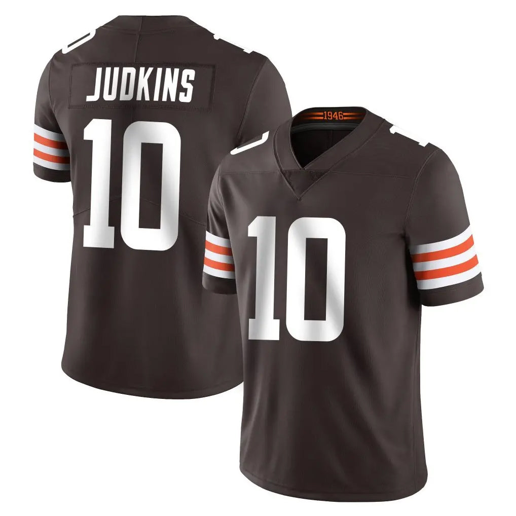 Friene C.Browns #10 Quinshon Judkins Player Brown Color Vapor Untouchable Limited Home Game Stitched Jerseys