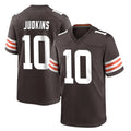 Friene C.Browns #10 Quinshon Judkins Player Brown Home Game Stitched Jerseys