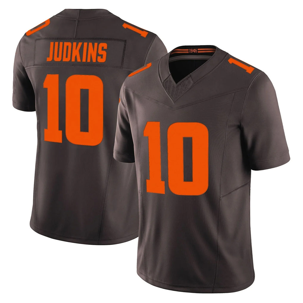 Friene C.Browns #10 Quinshon Judkins Player Brown Limited Vapor F.U.S.E. Alternate Game Stitched Jerseys