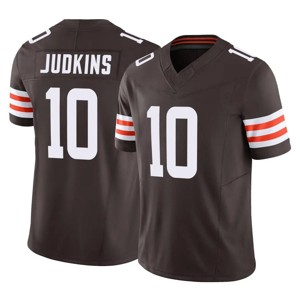 Friene C.Browns #10 Quinshon Judkins Player Brown Vapor F.U.S.E. Limited Home Game Stitched Jerseys