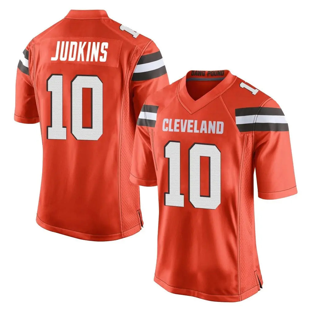 Friene C.Browns #10 Quinshon Judkins Player Orange Home Game Stitched Jerseys