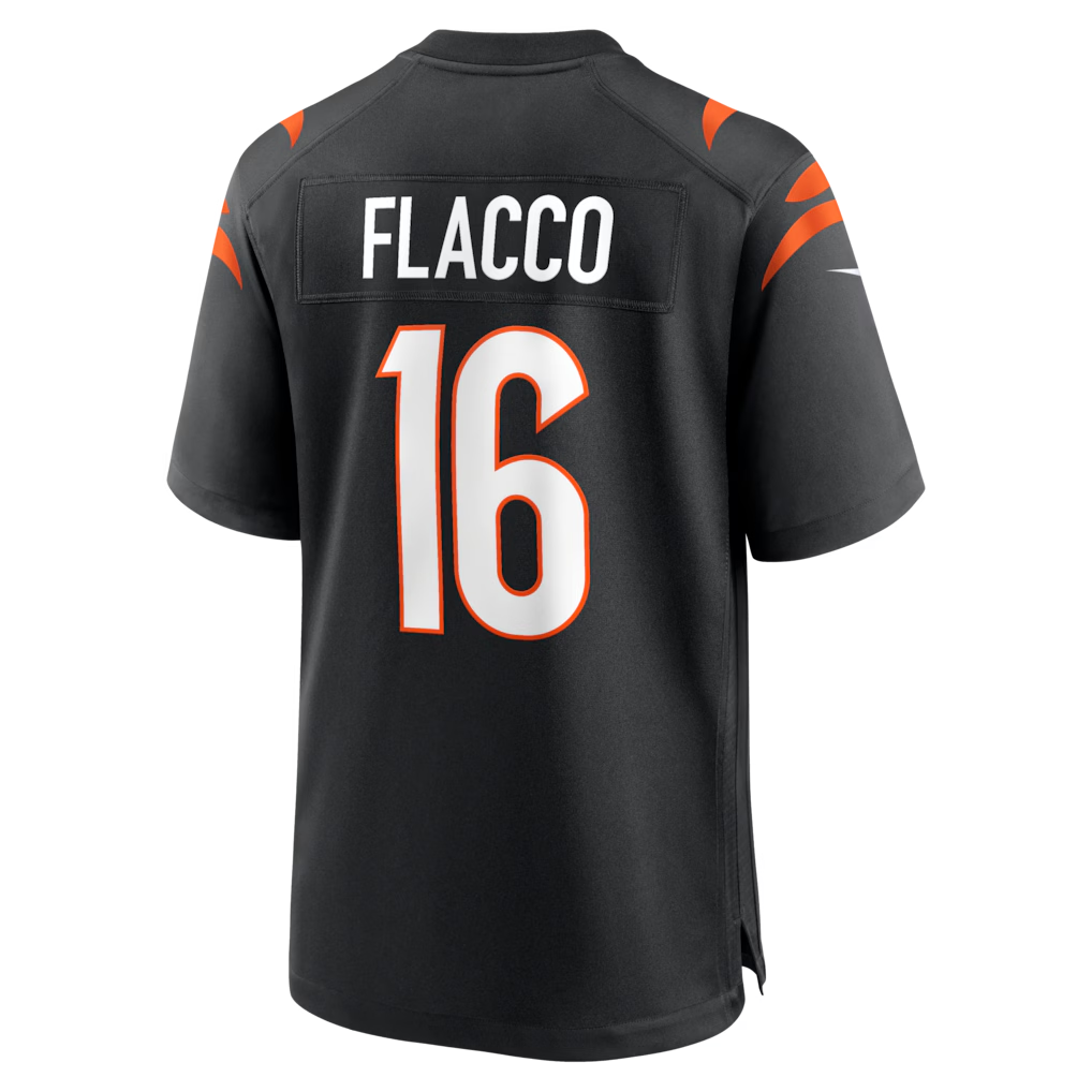 Friene C.Bengals #16 Bengals Joe Flacco Black Team Game Stitched Jerseys