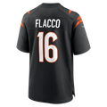Friene C.Bengals #16 Bengals Joe Flacco Black Team Game Stitched Jerseys