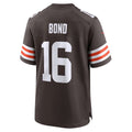 Friene C.Browns #16 Isaiah Bond Player Brown Home Game Stitched Jerseys