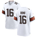 Friene C.Browns #16 Isaiah Bond Player White Home Game Stitched Jerseys