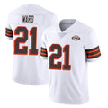Friene C.Browns #21 Denzel Ward Player White Limited  Vapor 1946 Collection Alternate Game Stitched Jerseys