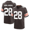 Friene C.Browns #28 Emmanuel McNeil-Warren Player Brown Home Game Stitched Jerseys