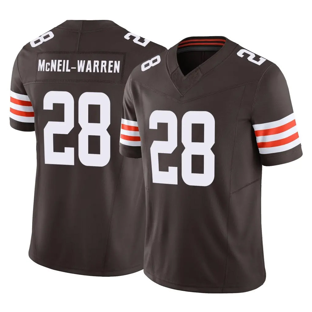 Friene C.Browns #28 Emmanuel McNeil-Warren Player Brown Vapor F.U.S.E. Limited Home Game Stitched Jerseys