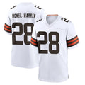 Friene C.Browns #28 Emmanuel McNeil-Warren Player White Home Game Stitched Jerseys