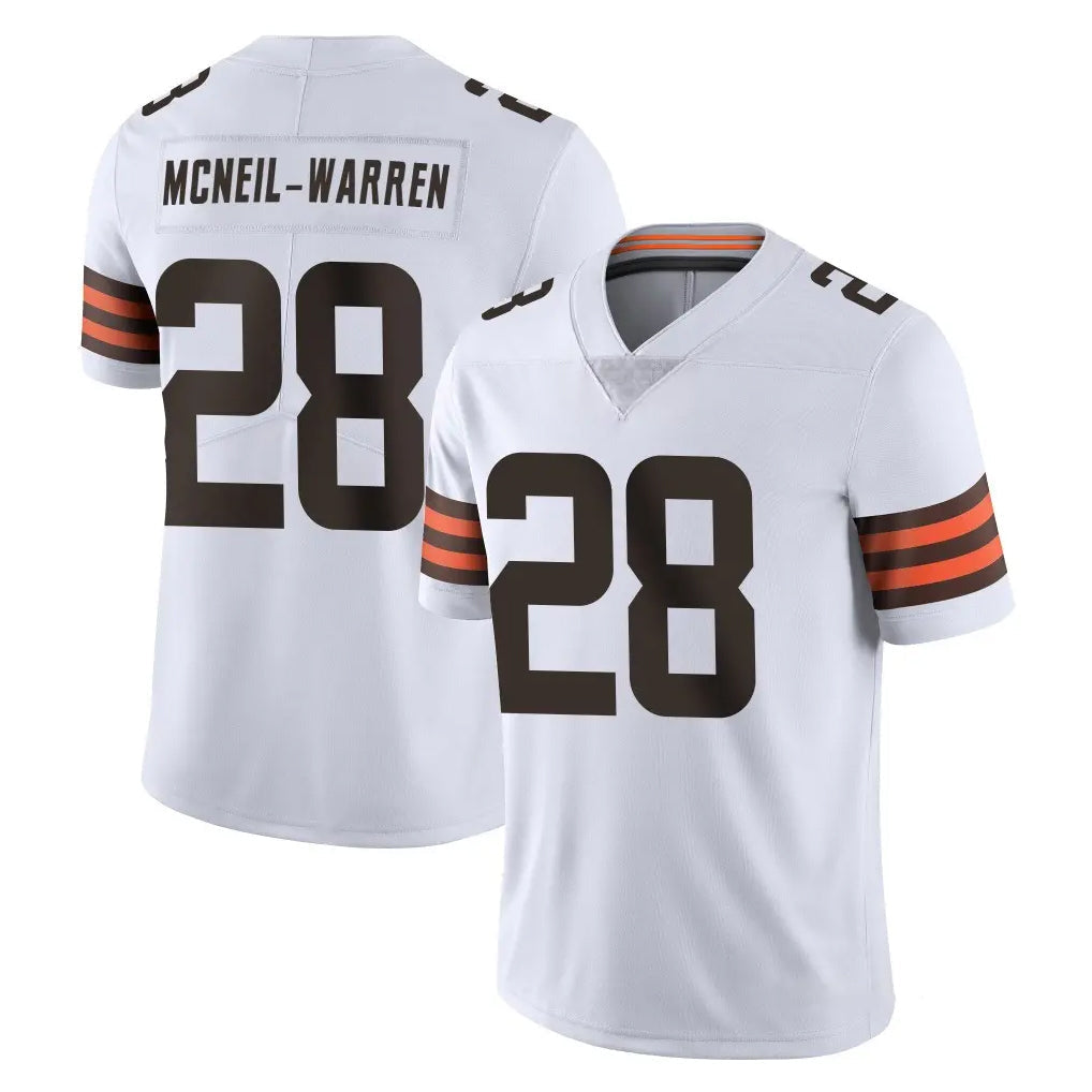 Friene C.Browns #28 Emmanuel McNeil-Warren Player White Vapor Untouchable Limited Home Game Stitched Jerseys