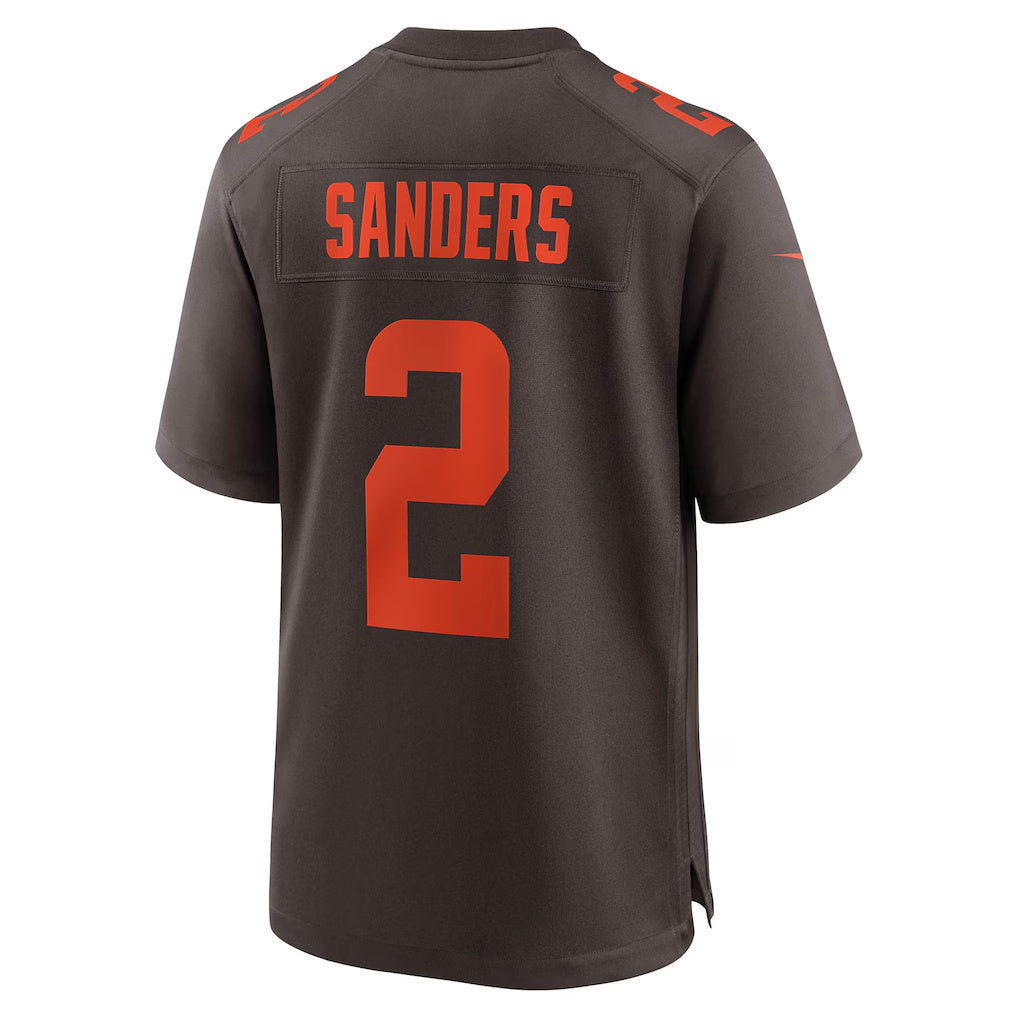 Friene C.Browns #2 Shedeur Sanders Brown Alternate Game Stitched Jerseys