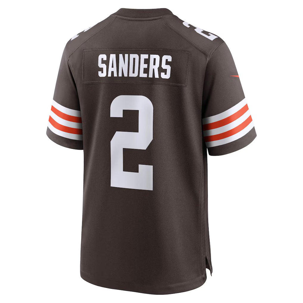 Friene C.Browns #2 Shedeur Sanders Brown Game Stitched Jerseys