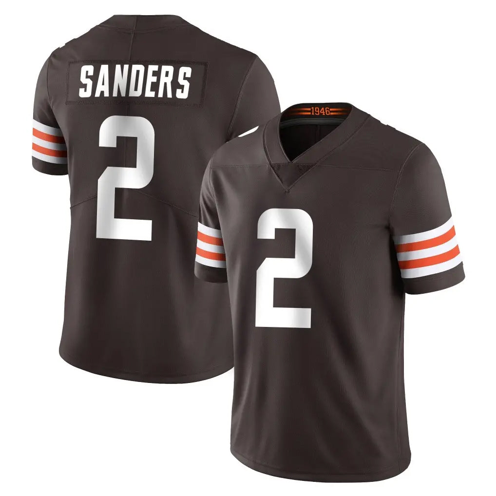 Friene C.Browns #2 Shedeur Sanders Player Brown Color Vapor Untouchable Limited Home Game Stitched Jerseys