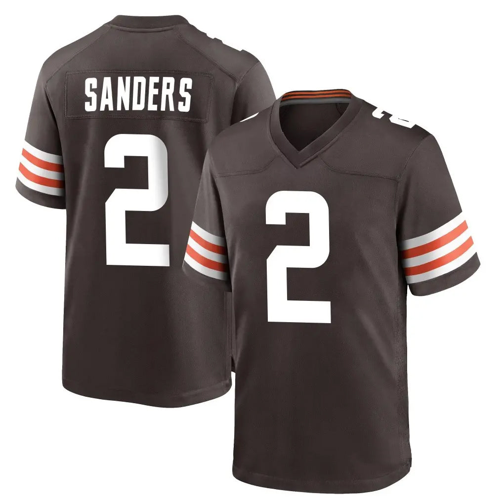 Friene C.Browns #2 Shedeur Sanders Player Brown Home Game Stitched Jerseys