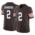 Friene C.Browns #2 Shedeur Sanders Player Brown Vapor F.U.S.E. Limited Home Game Stitched Jerseys