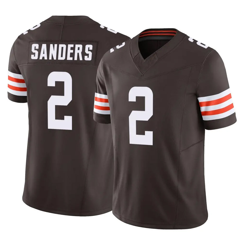 Friene C.Browns #2 Shedeur Sanders Player Brown Vapor F.U.S.E. Limited Home Game Stitched Jerseys
