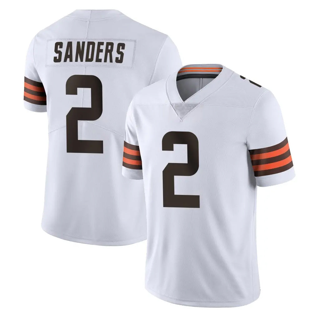 Friene C.Browns #2 Shedeur Sanders Player White Vapor Untouchable Limited Home Game Stitched Jerseys