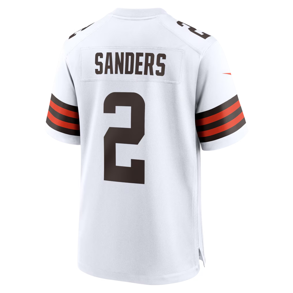 Friene C.Browns #2 Shedeur Sanders White Game Stitched Jerseys