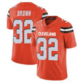 Friene C.Browns #32 Jim Brown Player Orange Alternate Vapor Untouchable Limited Home Game Stitched Jerseys