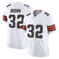 Friene C.Browns #32 Jim Brown Player White Vapor F.U.S.E. Limited Home Game Stitched Jerseys