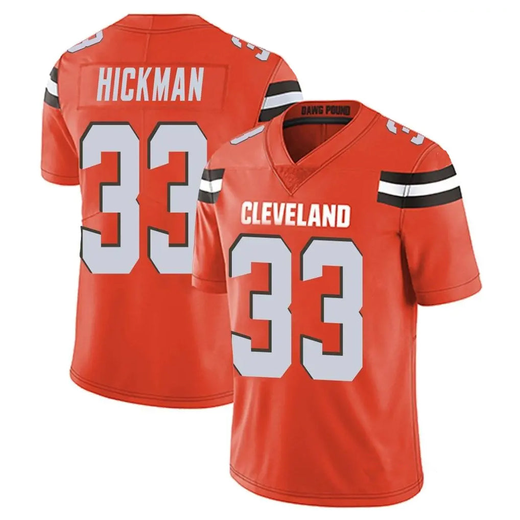 Friene C.Browns #33 Ronnie Hickman Player Orange Alternate Vapor Untouchable Limited Home Game Stitched Jerseys