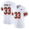 Friene C.Browns #33 Ronnie Hickman Player White Limited Vapor F.U.S.E. Alternate Game Stitched Jerseys