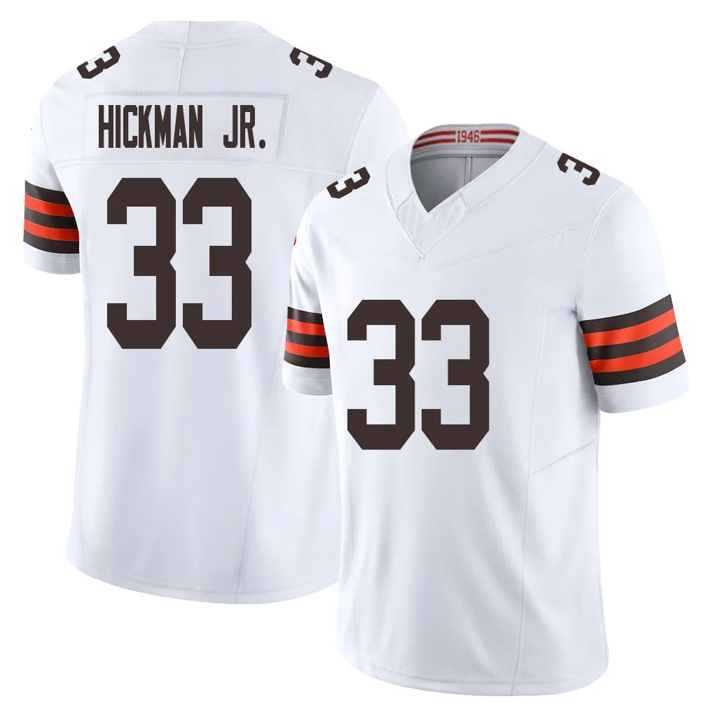 Friene C.Browns #33 Ronnie Hickman Player White Vapor F.U.S.E. Limited Home Game Stitched Jerseys