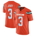Friene C.Browns #3 Jerry Jeudy Player Orange Alternate Vapor Untouchable Limited Home Game Stitched Jerseys