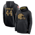 Friene C.Browns #44 Harold Fannin Jr. Player Black Salute to Service Pullover Hoodies Limited Stitched Jerseys