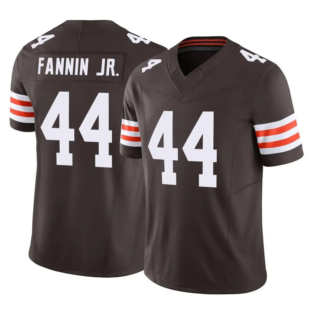 Friene C.Browns #44 Harold Fannin Jr. Player Brown Vapor F.U.S.E. Limited Home Game Stitched Jerseys