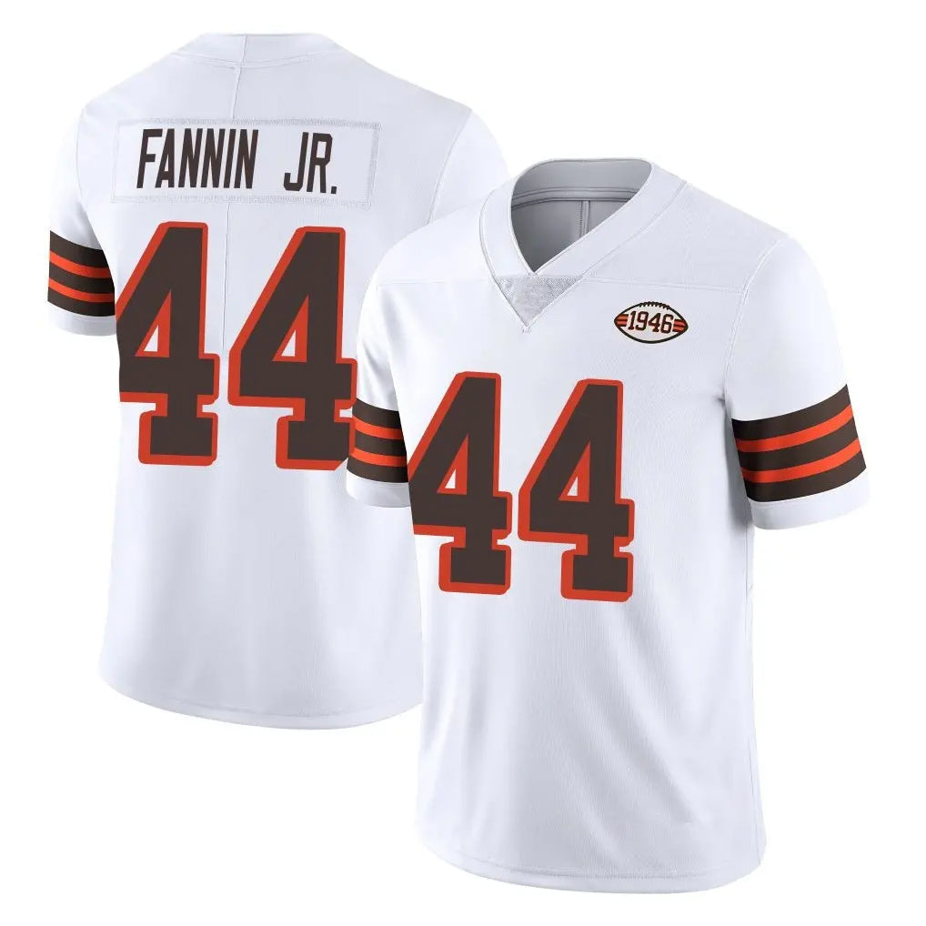 Friene C.Browns #44 Harold Fannin Jr. Player White Limited  Vapor 1946 Collection Alternate Game Stitched Jerseys