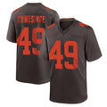 Friene C.Browns #49 Carson Schwesinger Player Brown Alternate Home Game Stitched Jerseys